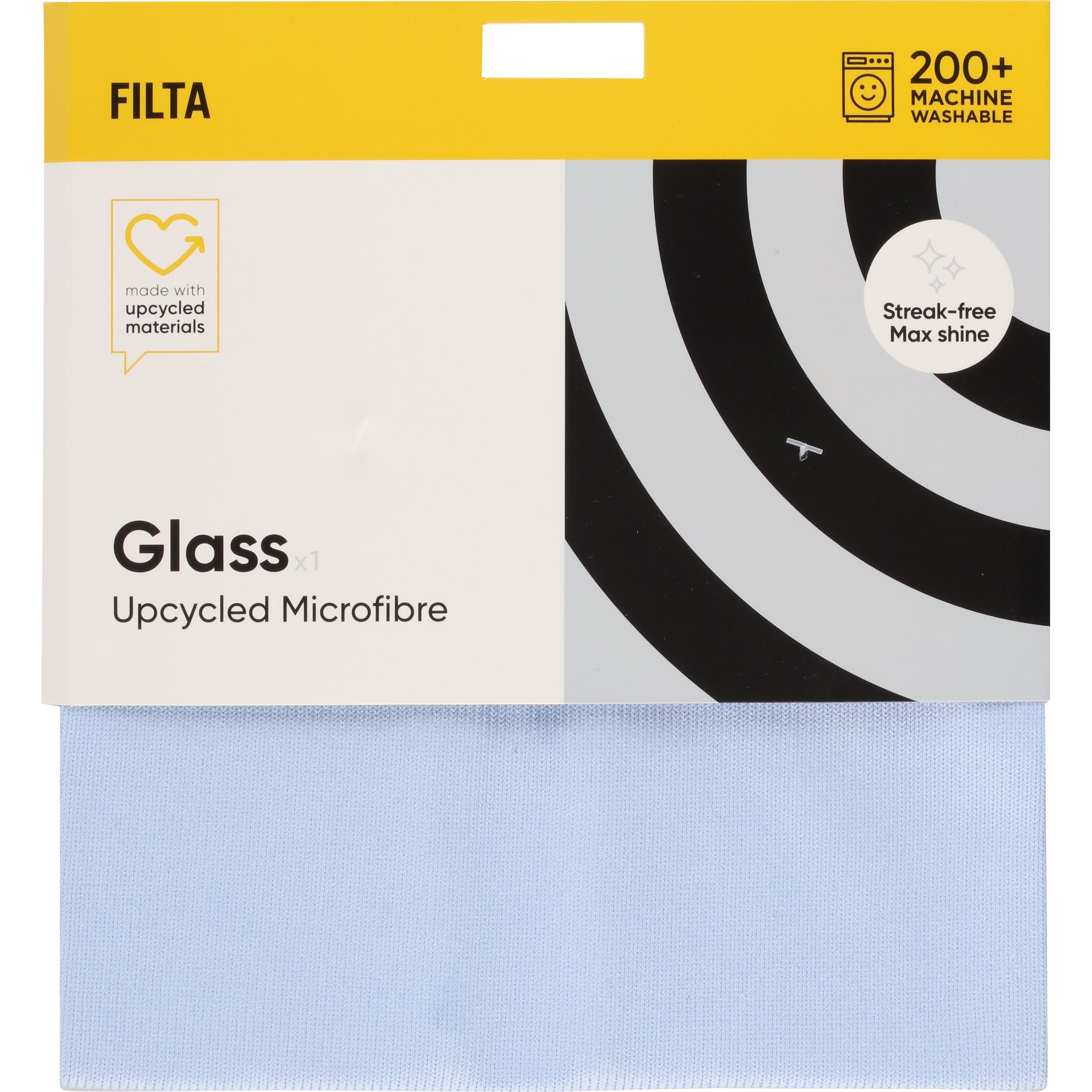 FILTA UPCYCLED MICROFIBRE CLOTH - GLASS - AQUA
