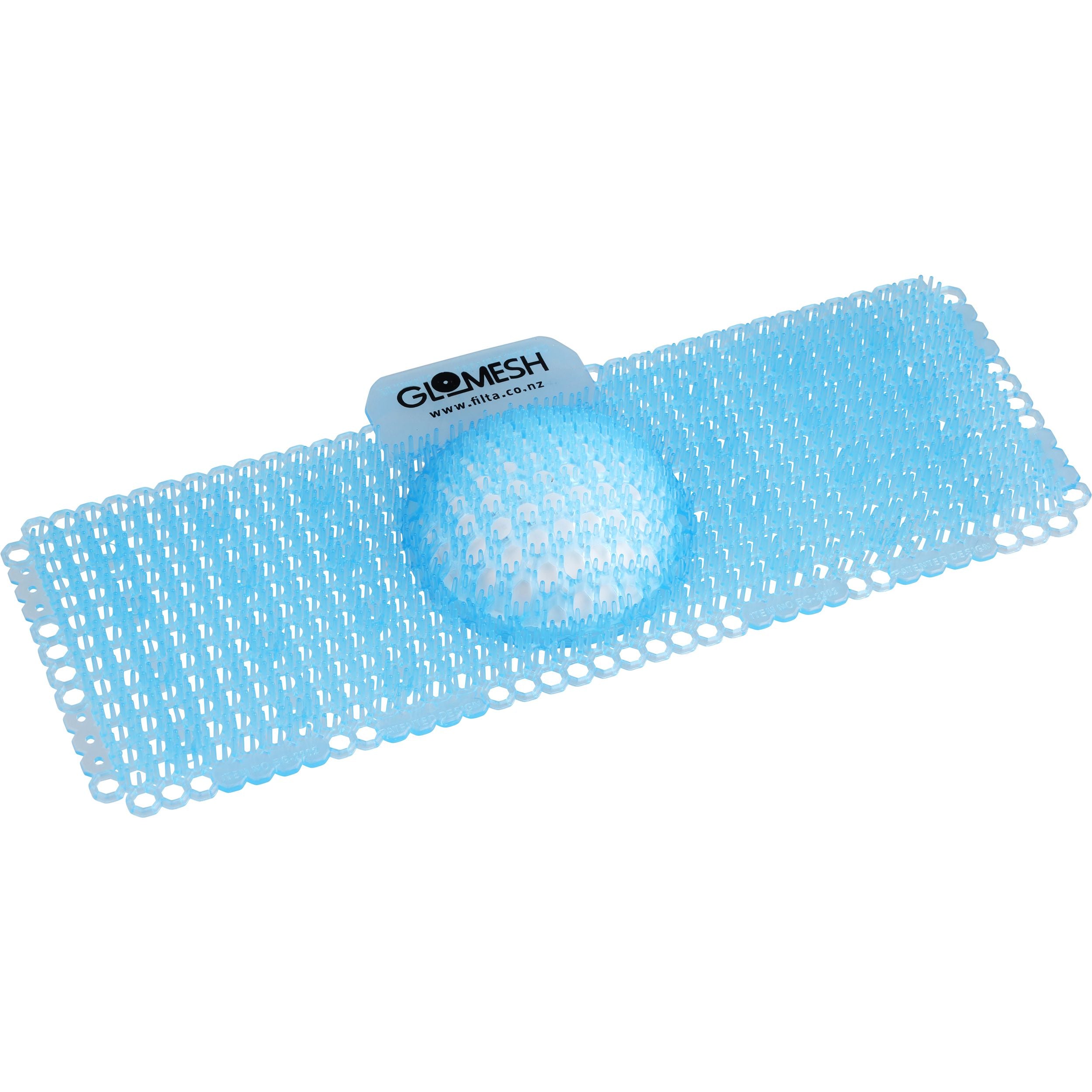 GLOMESH Spiral Biological Trough Urinal Screen with Anti Splash - Ocean Mist