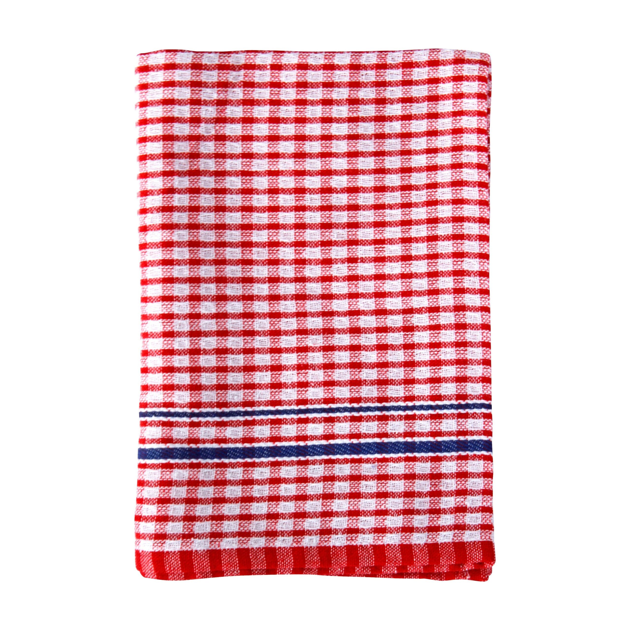 FILTA COTTON TEA TOWEL BLUE/RED (45CM X 65CM) - 36 PACK
