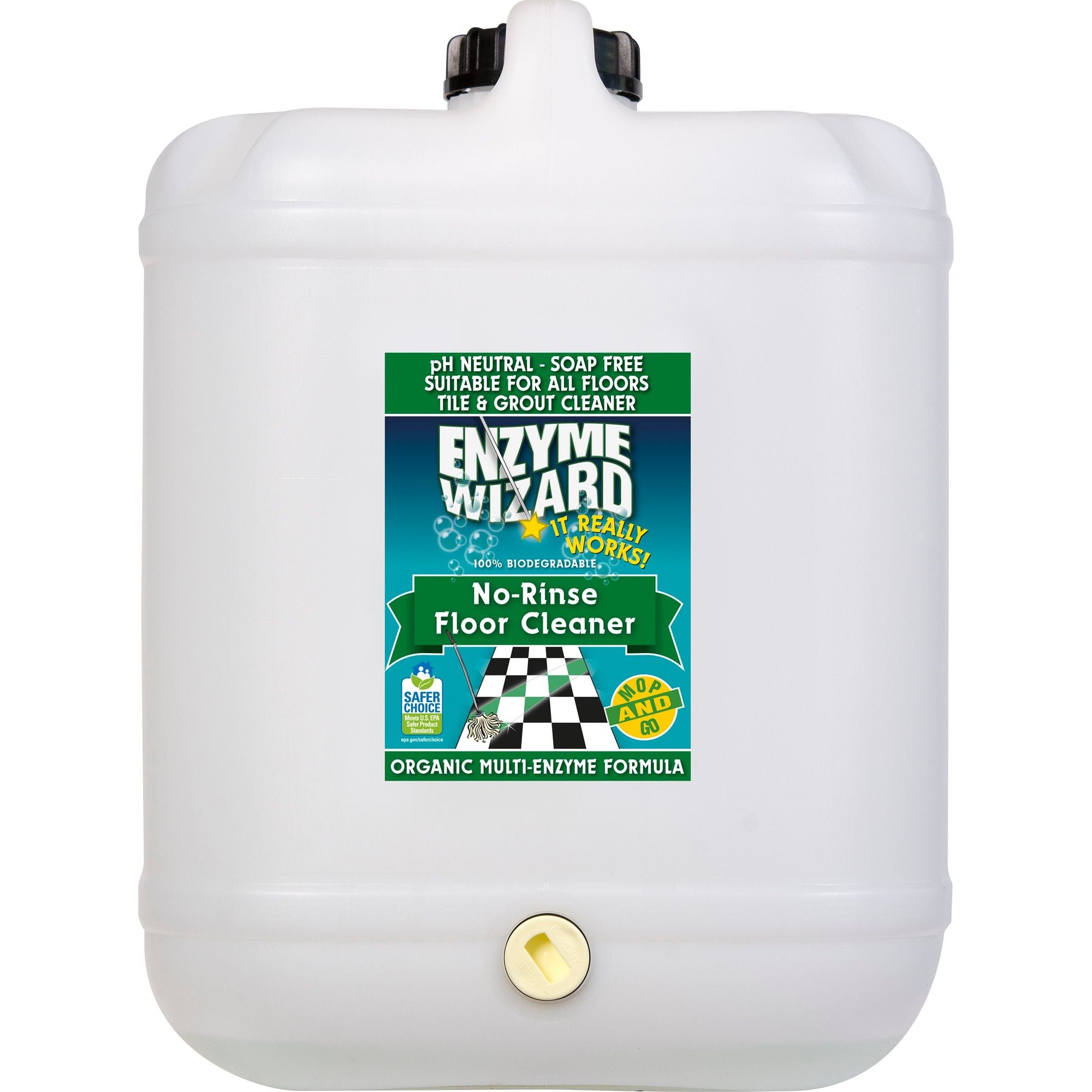 ENZYME WIZARD NO RINSE FLOOR CLEANER 20 LITRE