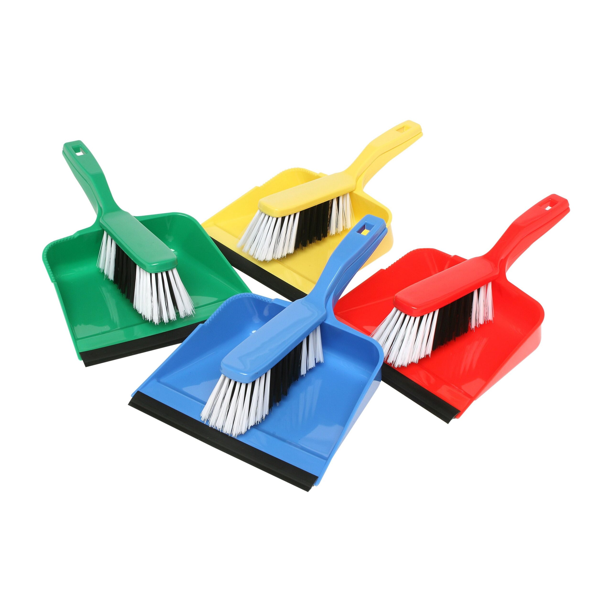 EDCO DUSTPAN & BRUSH SET RED - PACK OF 10