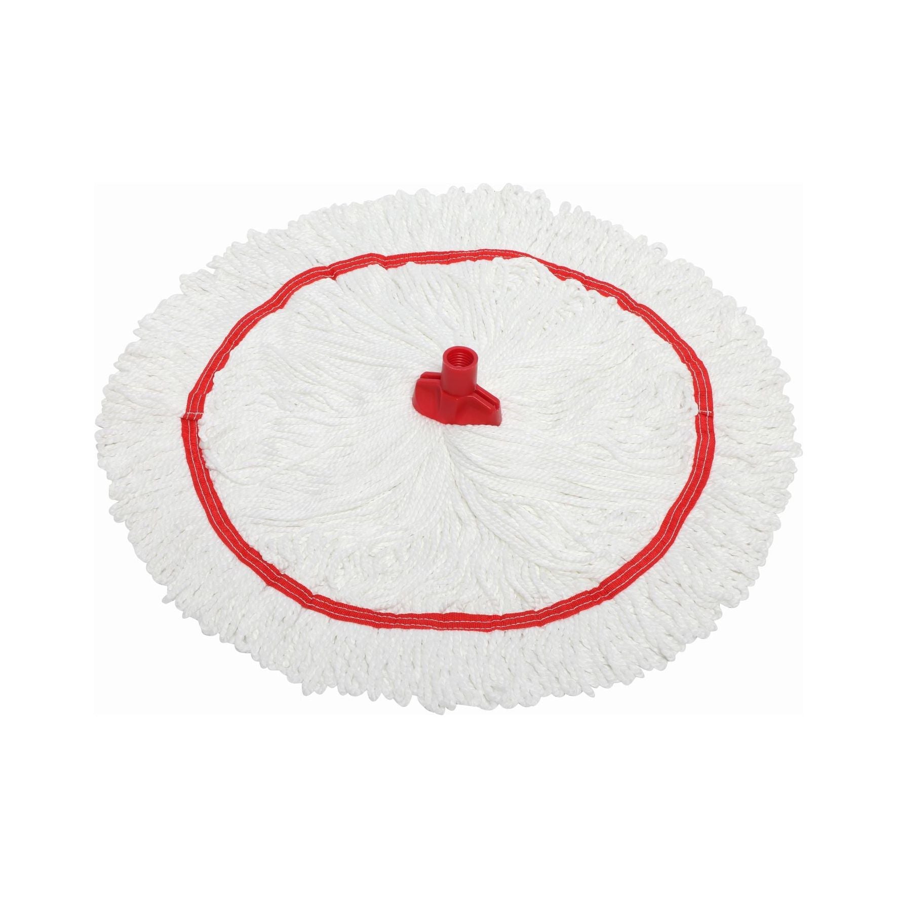 EDCO MICROFIBRE ROUND MOP HEAD RED - 350G/27CM - Image 2
