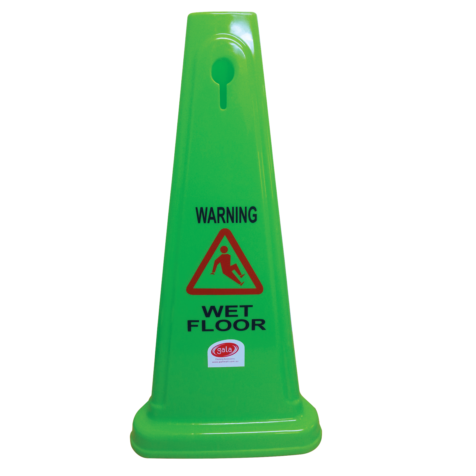 GALA SAFETY CONE - "WET FLOOR" GREEN 680MM