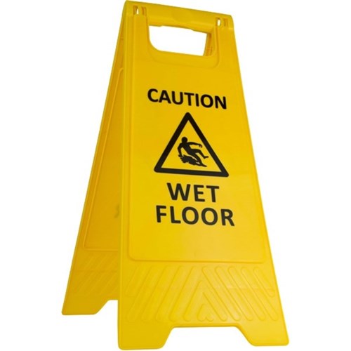 GALA A-FRAME SAFETY SIGN - "WET FLOOR" YELLOW - Image 2