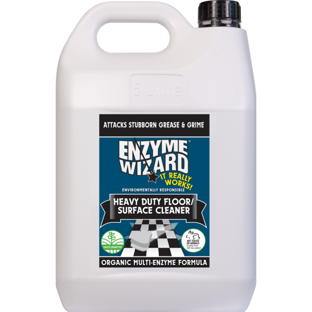 Enzyme Wizard heavy duty floor cleaner 5 litre - 3 pack