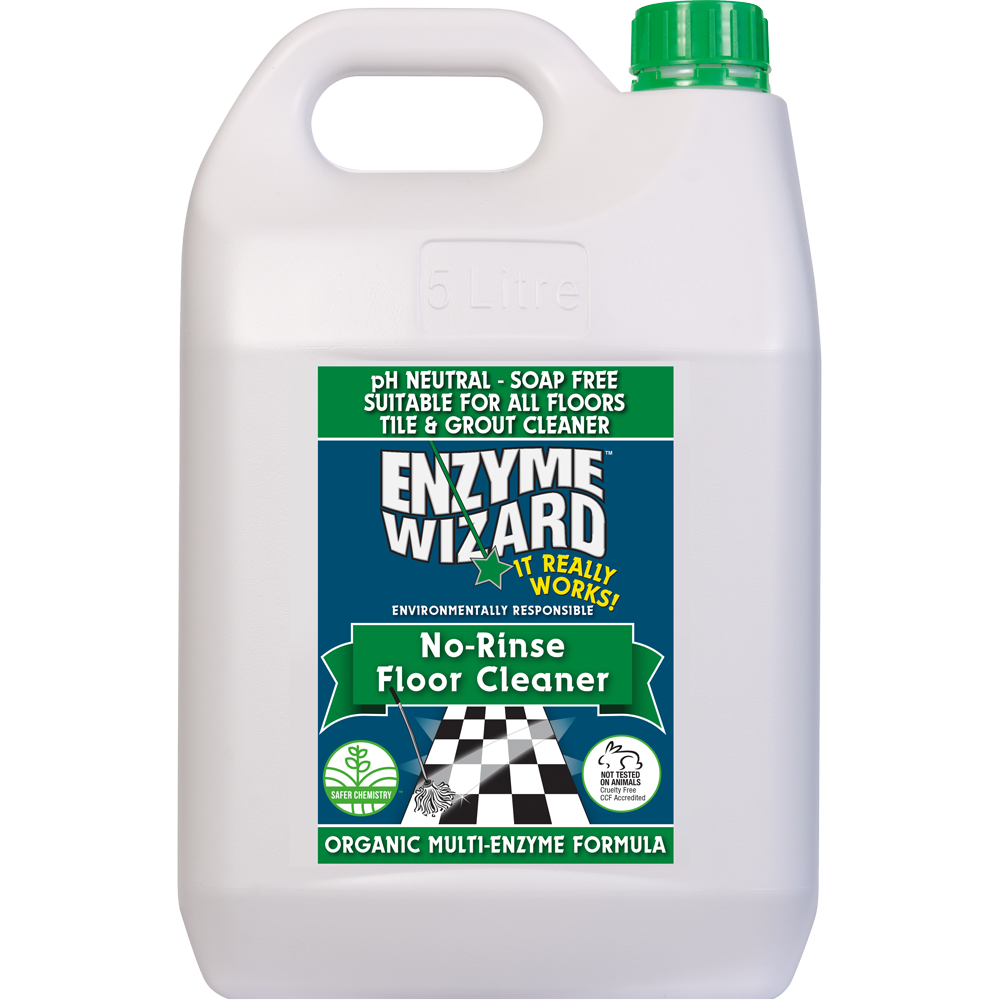 Enzyme Wizard no rinse floor cleaner 5 litre - 3 pack
