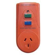 Filta residual current device with socket - orange