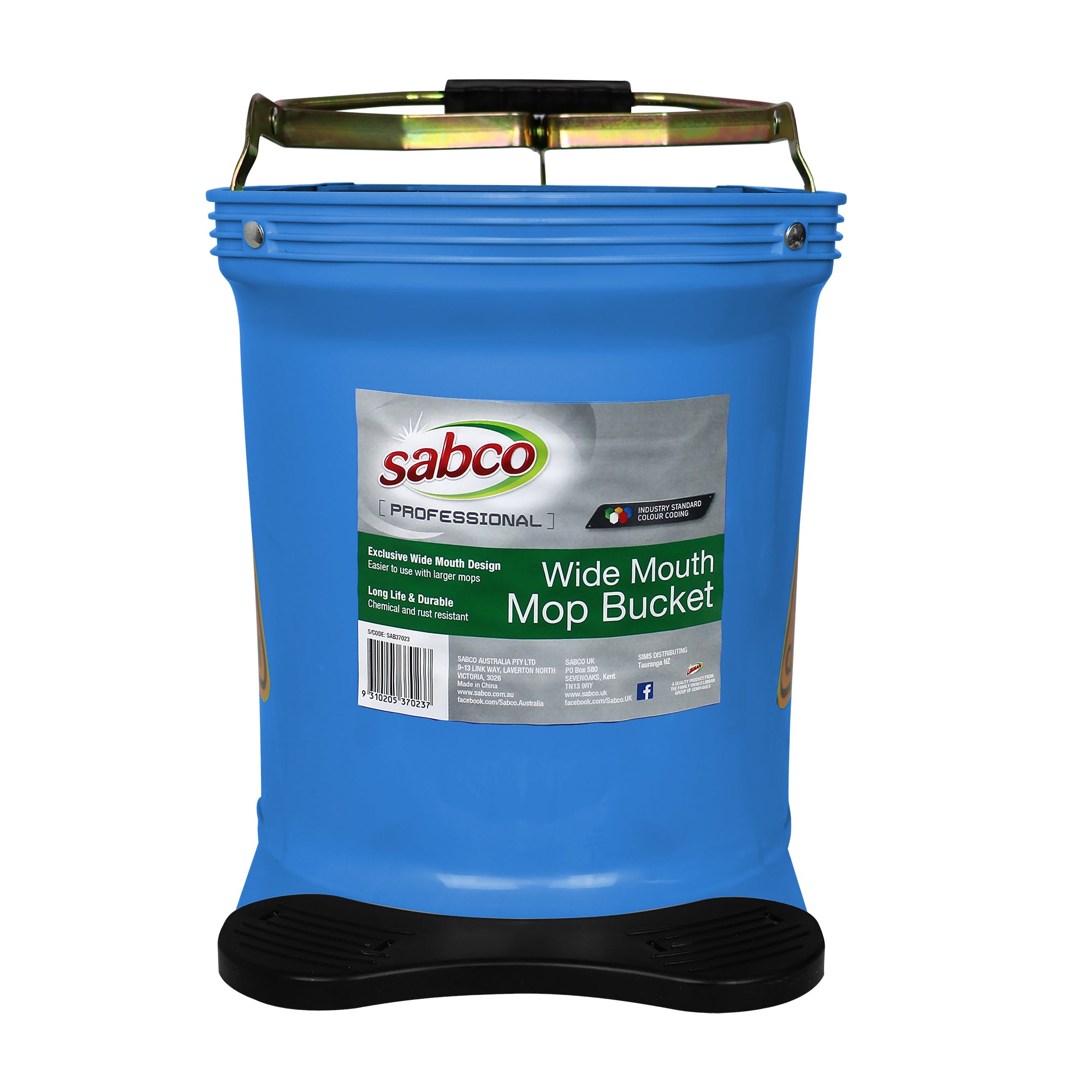 SABCO WIDE MOUTH 16LT MOP BUCKET BLUE - 2 PACK - Image 2