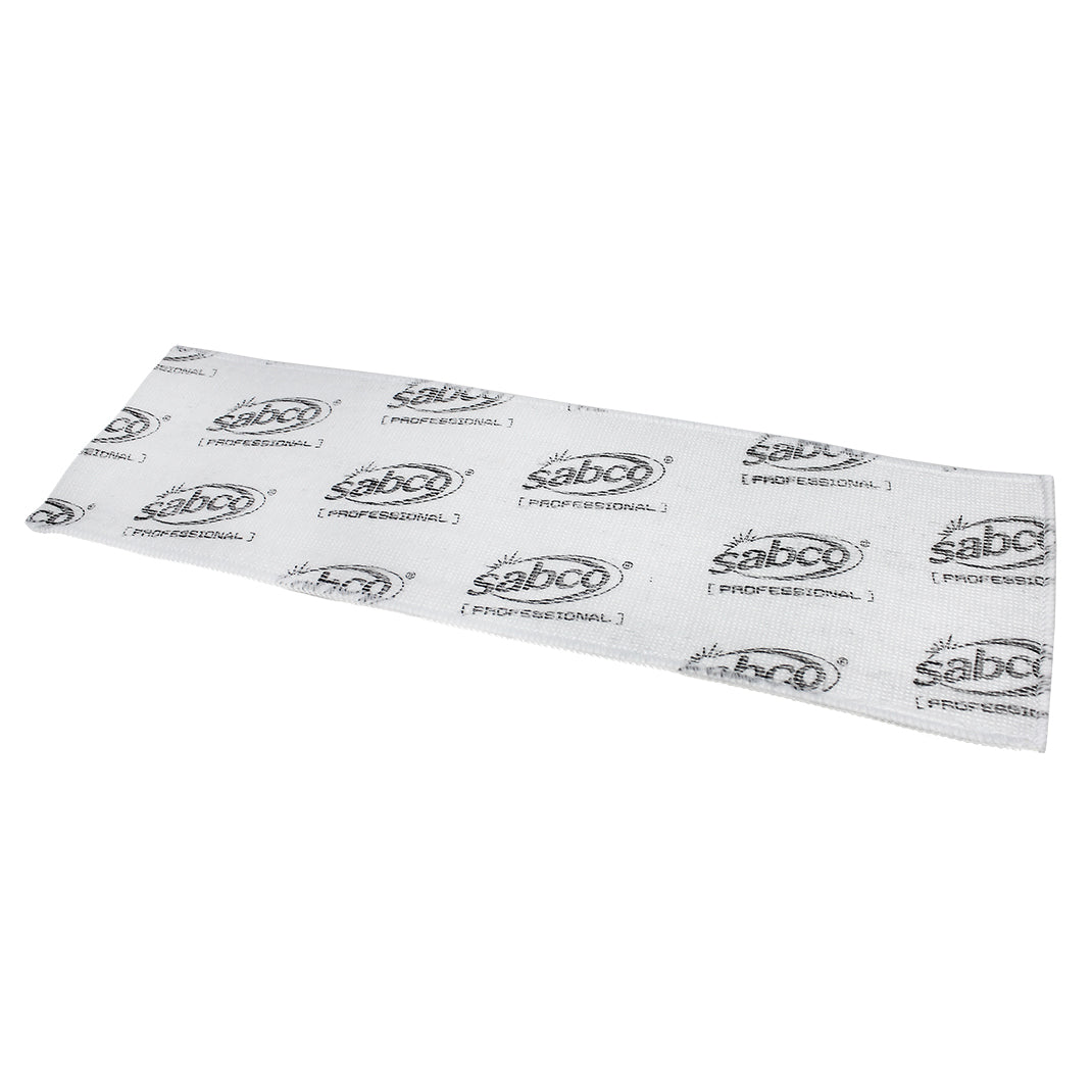 SABCO ULTRACLEAN MICROFIBRE DISPOSABLE FLAT MOP PADS - WHITE - 25PK - Image 4