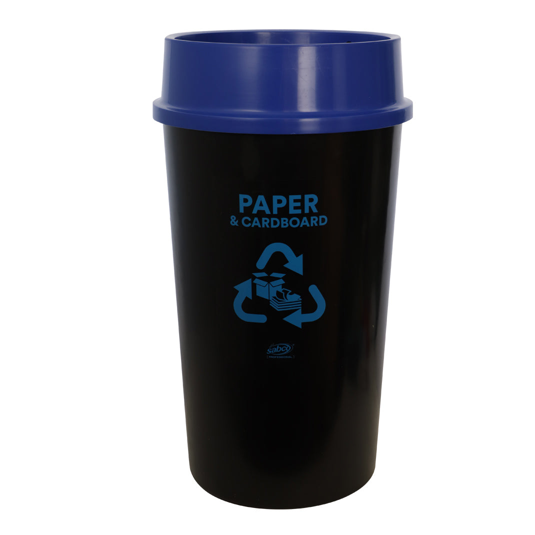 Sabco recycling station 60Lt bin - with blue lid
(paper & cardboard)