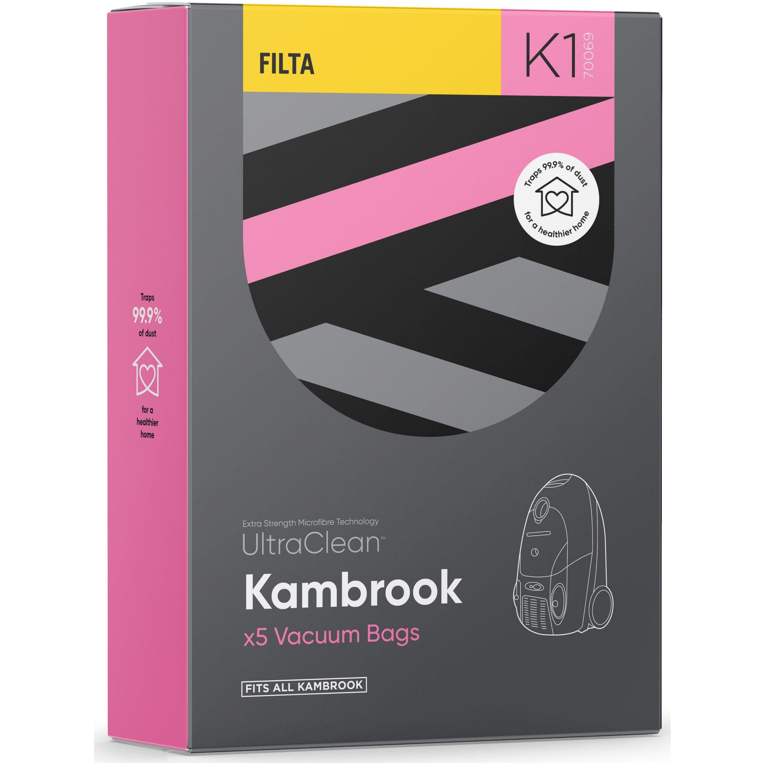 K1 - ULTRACLEAN KAMBROOK SMS MULTI LAYERED VACUUM BAGS 5 PACK