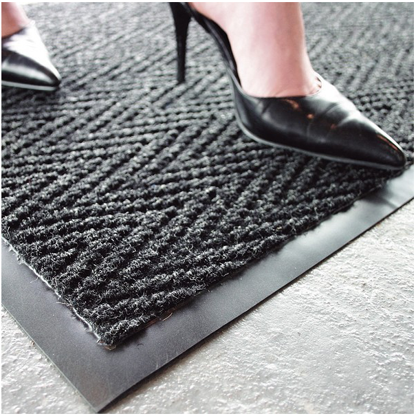SUPER CHEVRON - 1500mm X 900mm - Charcoal